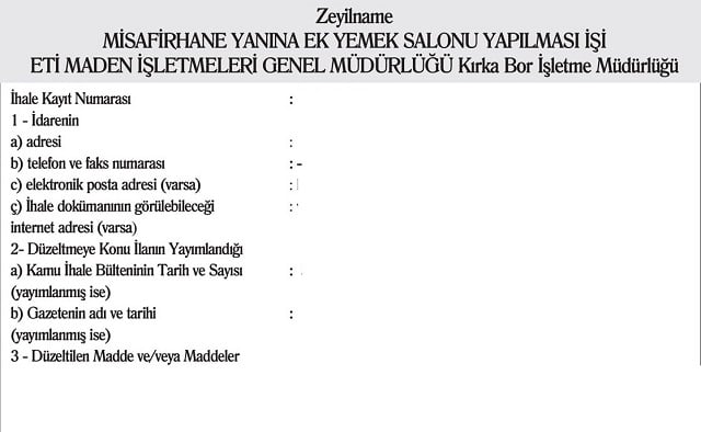 Zeyilname Nasıl Hazırlanır